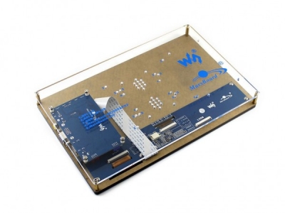 نمایشگر LCD فول کالر تاچ 10.1 اینچ  مدل H به همراه کیس نگه دارنده و ورودی HDMI محصول Waveshare