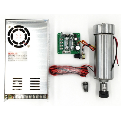 مجموعه کامل اسپیندل موتور هوا خنک سرعت بالا 400W مناسب برای دستگاه‌های CNC حکاکی و برش