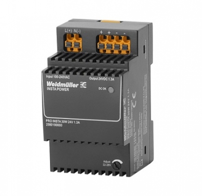 منبع تعذیه وایدمولر مدل PRO INSTA 30W/24V/1.3A