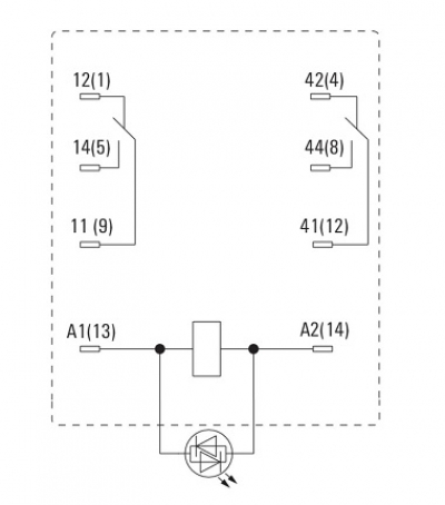 رله صنعتی وایدمولر مدل DRM270012LT