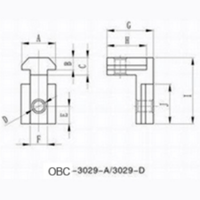 اتصال دهنده زاویه دار  (D)(Angle Connector) مناسب برای اسلات 8