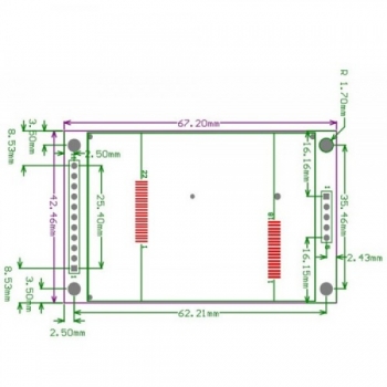 نمایشگر رنگی TFT - ماژول ال سی دی 2.2 اینچ با رابط SPI