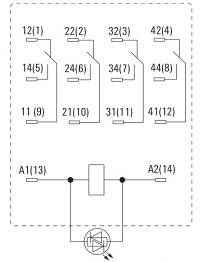 رله صنعتی وایدمولر مدل DRM570012LT