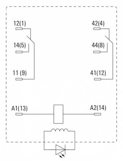 رله صنعتی وایدمولر مدل DRM270730LT