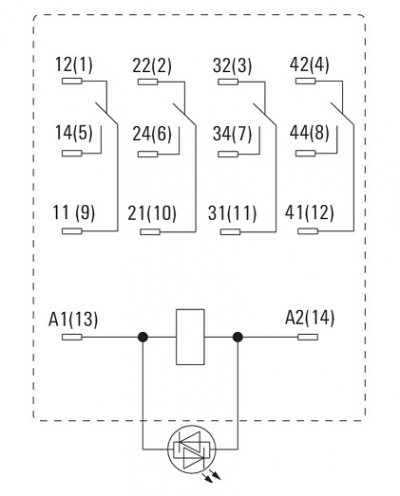 رله صنعتی وایدمولر مدل DRM570110LT