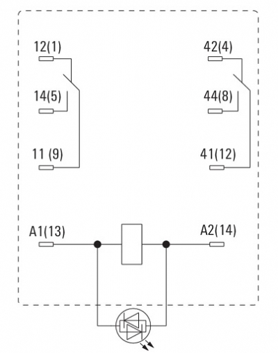 رله صنعتی وایدمولر مدل DRM270110LT