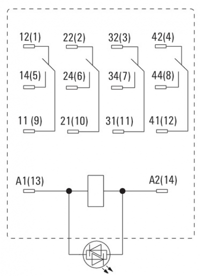 رله صنعتی وایدمولر مدل DRM570220LT