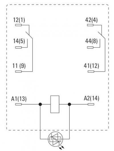 رله صنعتی وایدمولر مدل DRM270220LT