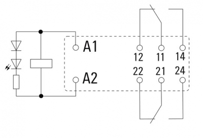 رله صنعتی وایدمولر مدل RCI484S15