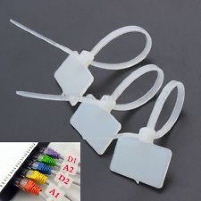 بست کمربندی 3mm*100mm (بسته 100 تایی) دارای تگ لیبل