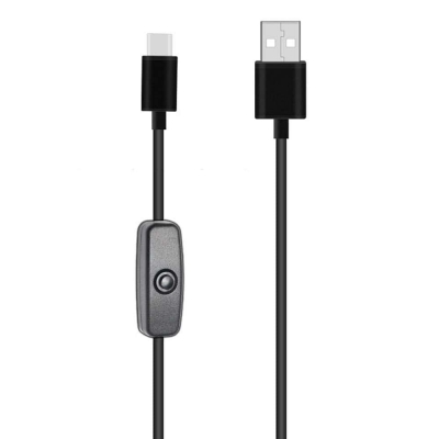کابل USB تایپ سی (USB Type-C) برد رزبری‌پای به همراه سوئیچ پاور