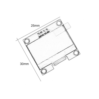 ماژول نمایشگر 64×128 OLED با ارتباط I2C در رنگ‌های مختلف