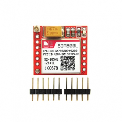 ماژول GSM چهار باند SIM800L با قابلیت GPRS / GSM / SMS به همراه آنتن IPX و Spring