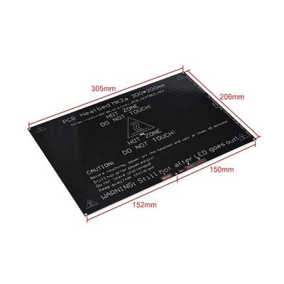 هیت بد آلومینیومی MK2A پرینتر سه بعدی ابعاد 300*200 میلی متر در مدل‌های مختلف
