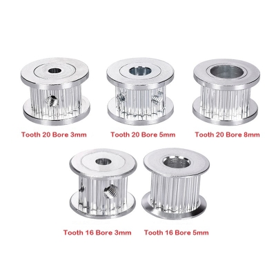 پولی تایمینگ GT2-6mm مدل H گام 2 میلی متر با دندانه و قطرهای مختلف