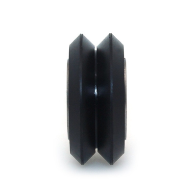 چرخ هرزگرد V شکل قطر داخلی 5mm، قطر خارجی 24mm و عرض 10.2mm با بلبرینگ