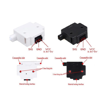 ماژول تشخیص فیلامنت با قطر 1.75mm پرینتر سه بعدی در رنگ‌های مختلف