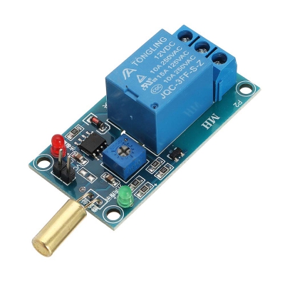 ماژول رله 12 ولت دارای سنسور لرزش SW-520