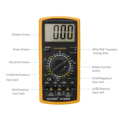 مولتی‌متر دیجیتال HANDSKIT DT-9205A