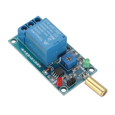 ماژول رله 12 ولت دارای سنسور لرزش SW-520