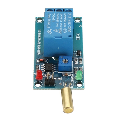 ماژول رله 12 ولت دارای سنسور لرزش SW-520