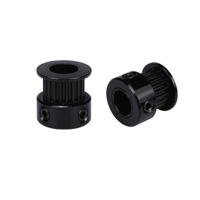 پولی تایمینگ GT2-6mm گام 2 میلی متر رنگ مشکی با دندانه و قطرهای مختلف