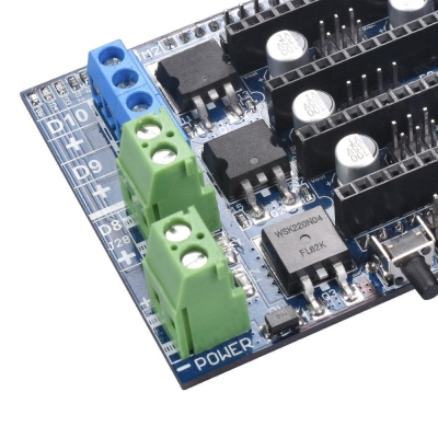 برد کنترلر پرینتر سه بعدی RAMPS ورژن 1.6 RepRap