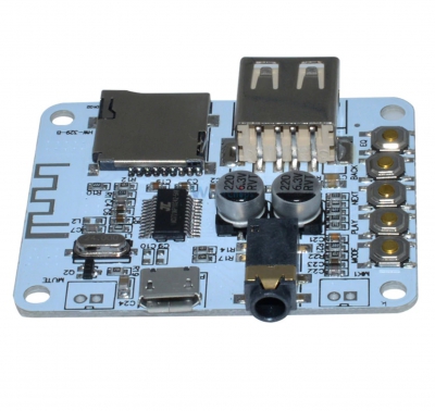 ماژول گیرنده بلوتوث صوتی استریو hf-36 با USB و TF card decoding مناسب برای ساخت اسپیکر وایرلس