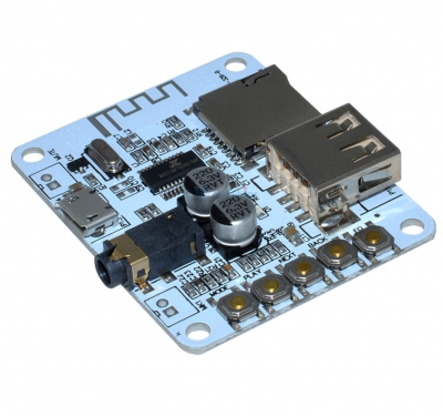 ماژول گیرنده بلوتوث صوتی استریو hf-36 با USB و TF card decoding مناسب برای ساخت اسپیکر وایرلس