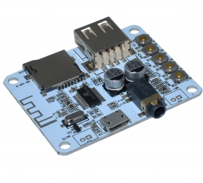 ماژول گیرنده بلوتوث صوتی استریو hf-36 با USB و TF card decoding مناسب برای ساخت اسپیکر وایرلس