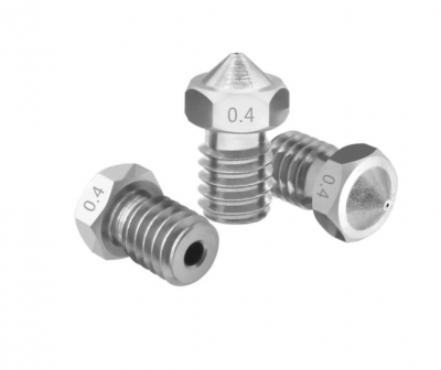 نازل هات اند تیتانیوم پرینتر سه بعدی titanium alloy nozzle با قطرهای مختلف