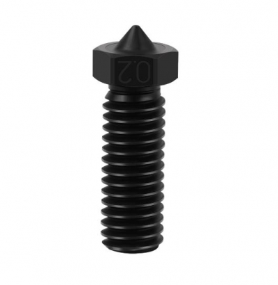 نازل هات اند استیل سخت کاری شده پرینتر سه بعدی E3D crater hard steel nozzle large مناسب برای فیلامنت 1.75 با قطرهای مختلف