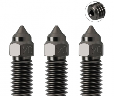 نازل اکسترودر استیل پرینتر سه بعدی Elegoo Neptune hard steel nozzle با قطرهای مختلف