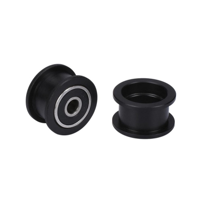 چرخ قطر داخلی 13.90mm، قطر خارجی 22mm و عرض 12.7mm بدون بلبرینگ