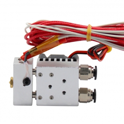 اکسترودر دو رنگ تک نازل 0.4mm پرینتر سه بعدی