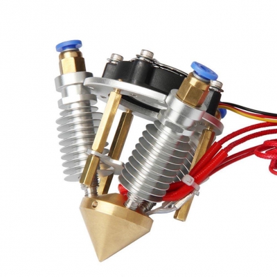 نازل اکسترودر سه ورودی و یک خروجی پرینتر سه بعدی (3D Printer Multi Color Nuzzle) با قطر 0.4mm