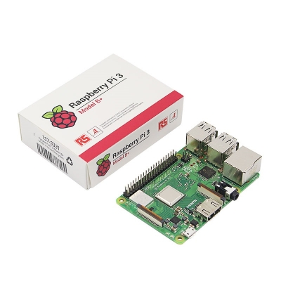 برد رزبری‌پای (رسپبری‌پای) 3 بی‌ پلاس تولید انگلیس (Raspberry Pi 3 B+ RS UK)