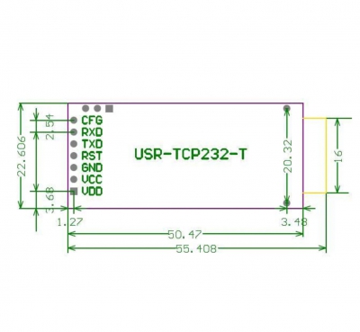 ماژول مبدل شبکه TCPIP RJ45 به سریال TTL