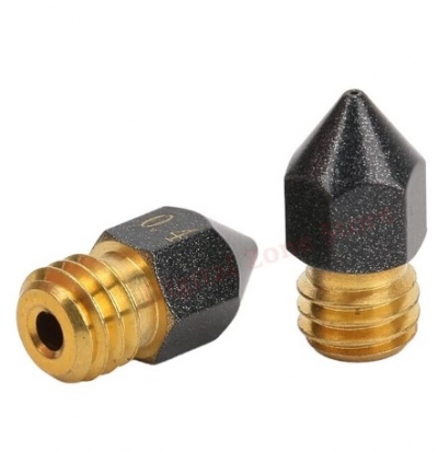 نازل اکسترودر پرینتر سه بعدی روکش تفلون Teflon coated MK8 nozzle با قطرهای مختلف