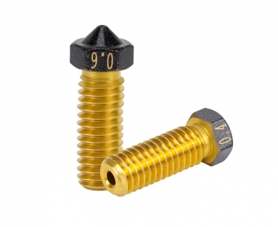 نازل هات اند پرینتر سه بعدی روکش تفلون Teflon coated E3D volcanic nozzle با قطرهای مختلف