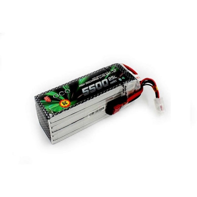 باتری لیتیوم پلیمر 6 سل ACE 5500mAh 25C
