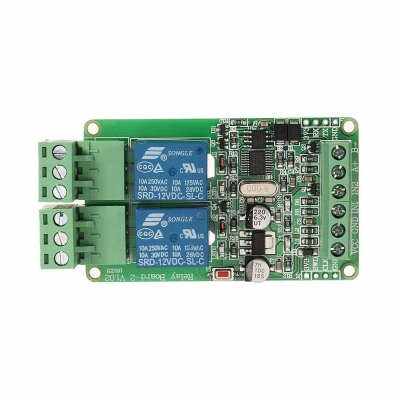 ماژول رله 2 کاناله Modbus RTU با ورودی TTL / RS485