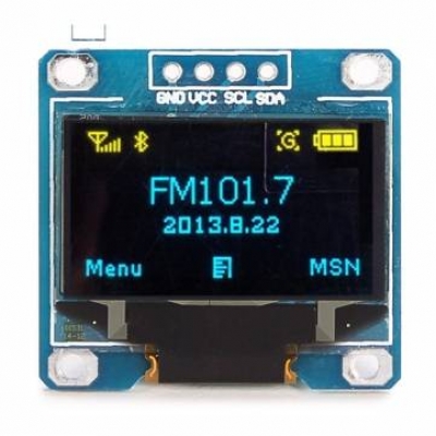 ال سی دی OLED دو رنگ 0.96 اینچی