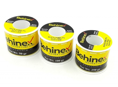 سیم لحیم بهینکس (Behinex) در قطر و وزن مختلف