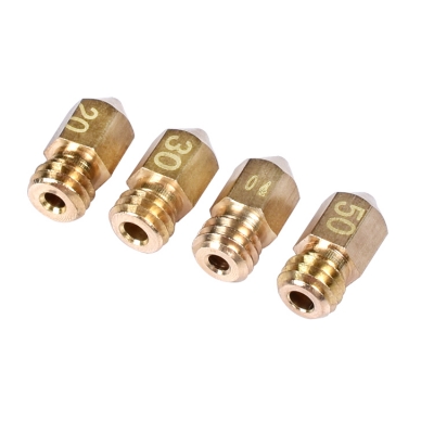 نازل اکسترودر پرینتر سه بعدی (MakerBot MK8 nozzle) با قطرهای مختلف