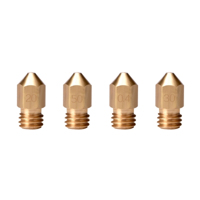 نازل اکسترودر پرینتر سه بعدی (MakerBot MK8 nozzle) با قطرهای مختلف