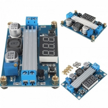 ماژول رگولاتور افزاینده 100 وات LTC1871 خروجی 3.5V-35V/6A با نمایشگر ولتاژ