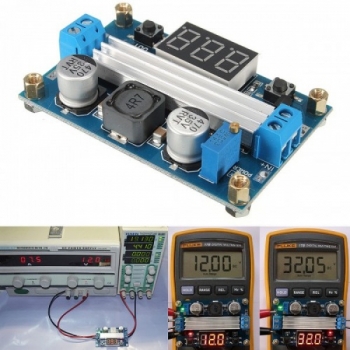 ماژول رگولاتور افزاینده 100 وات LTC1871 خروجی 3.5V-35V/6A با نمایشگر ولتاژ