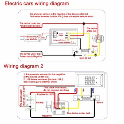 ماژول نمایشگر دیجیتال ولتاژ و جریان 100V / 10A DC