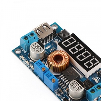 ماژول رگولاتور DC به DC کاهنده 75 وات همراه با نمایشگر ولتاژ